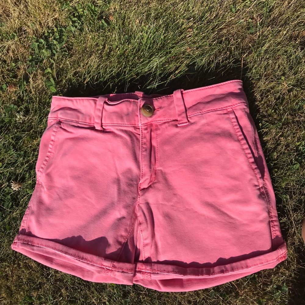 Pink shorts!